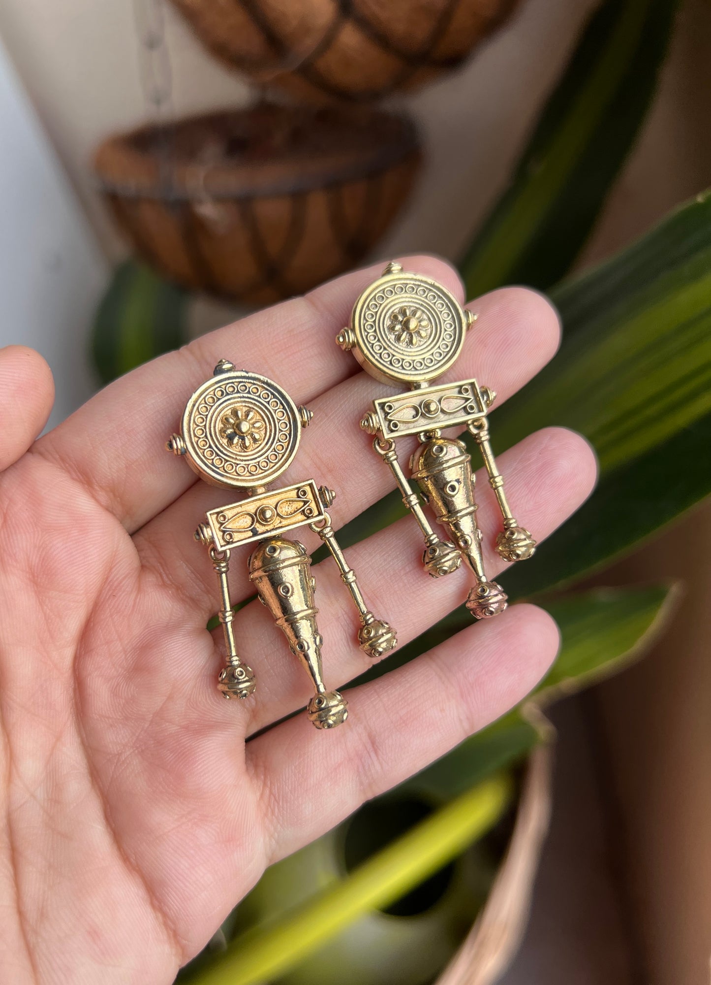 Shehnaaz Brass Earrings