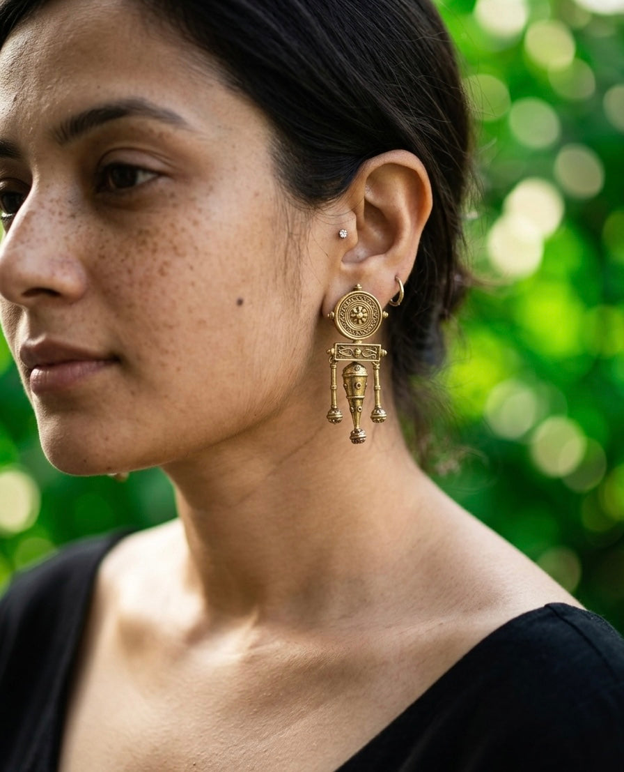 Shehnaaz Brass Earrings