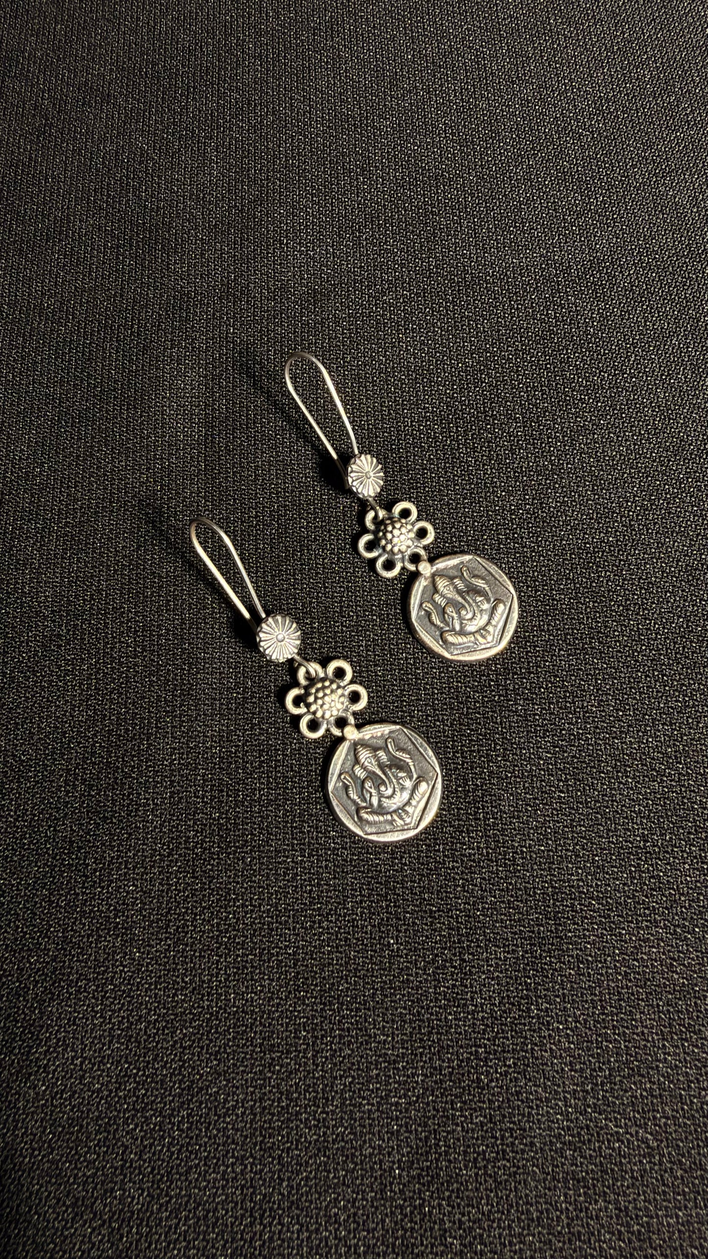 Disha Silver Earrings