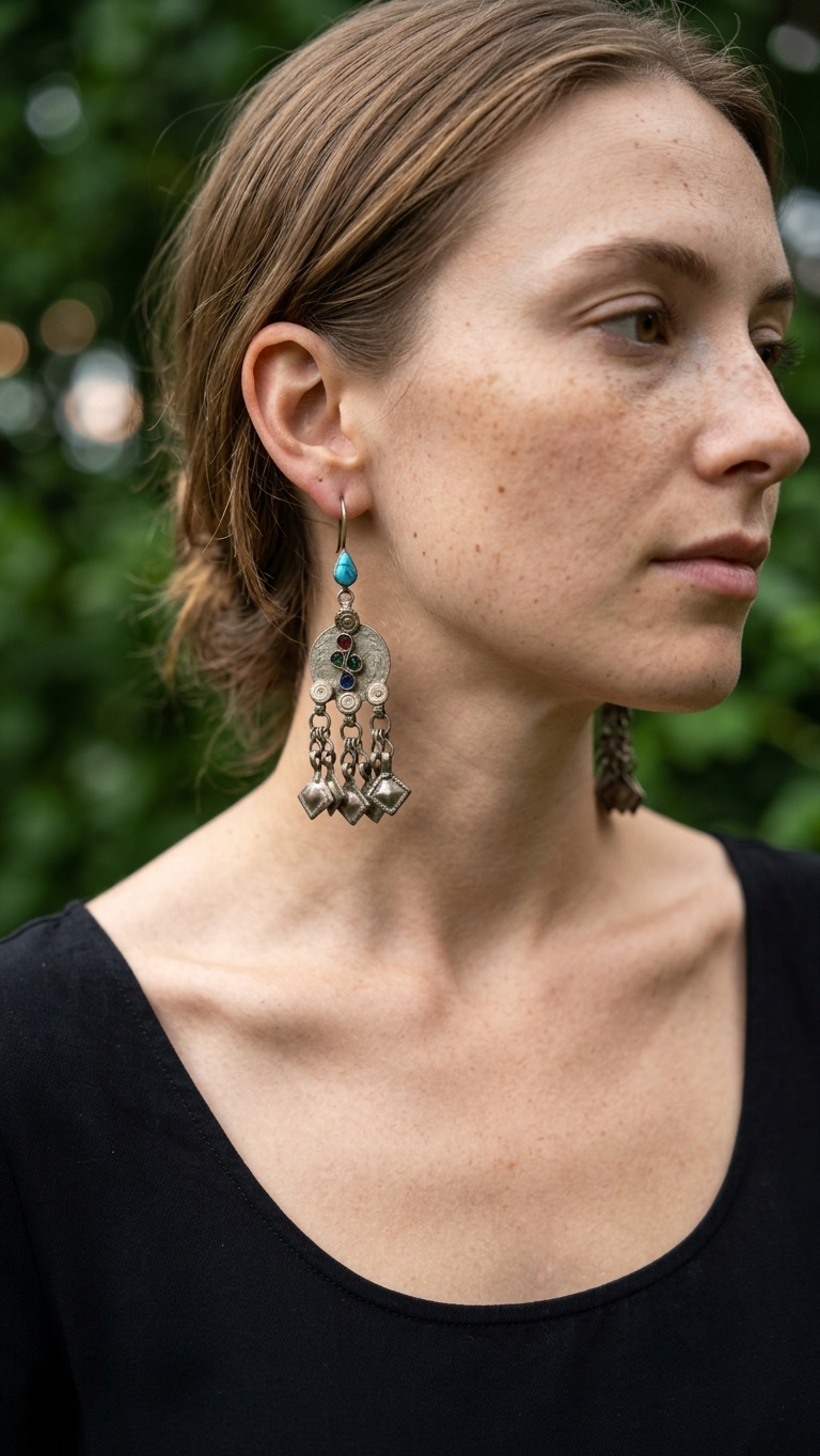 Keya Afghan Earrings