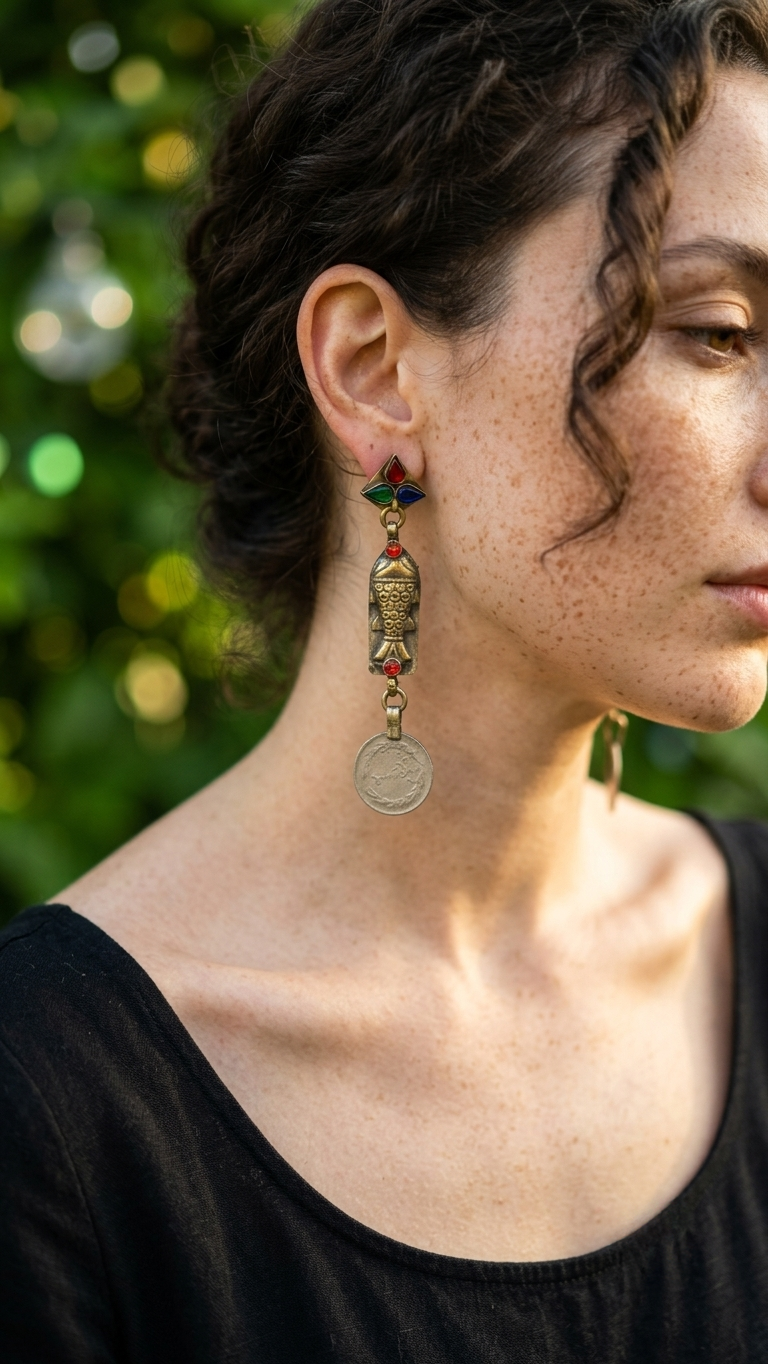 Aula Afghan Earrings