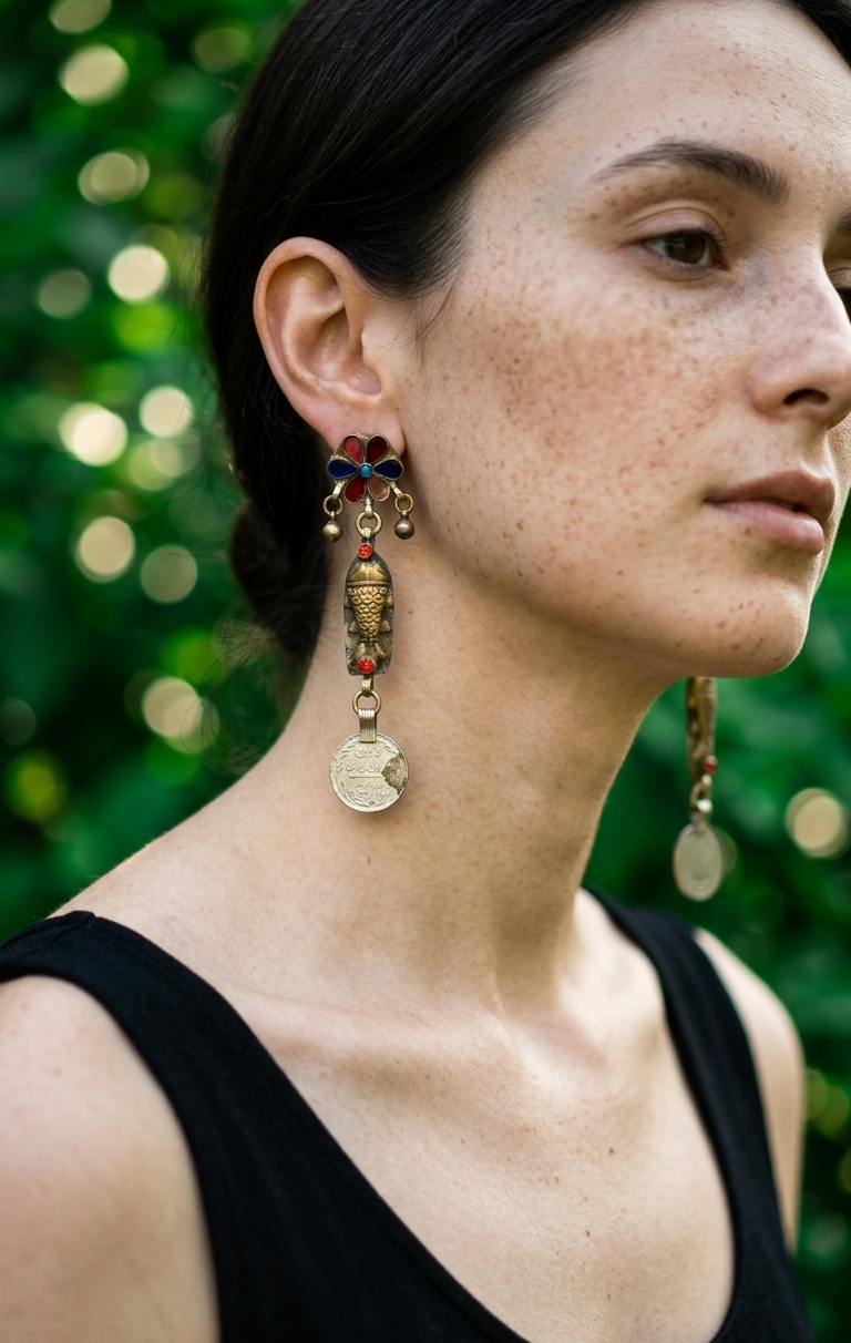 Kola Afghan Earrings
