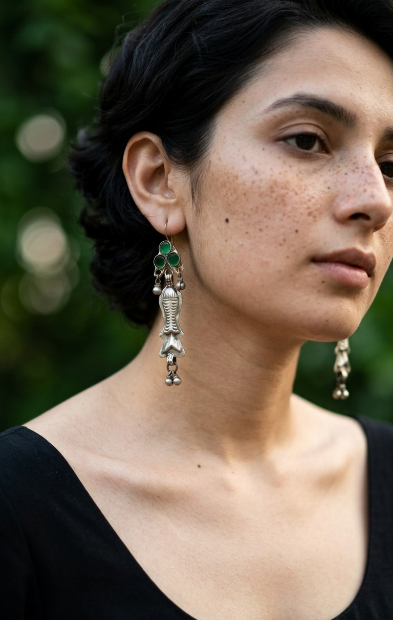Teeka Afghan Earrings