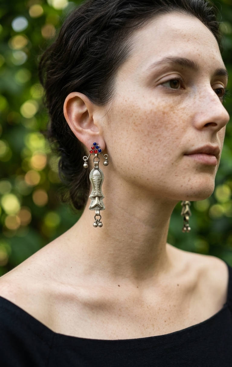 Ekat Afghan Earrings