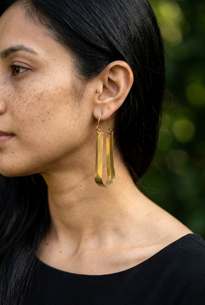 Ikita Brass Earrings