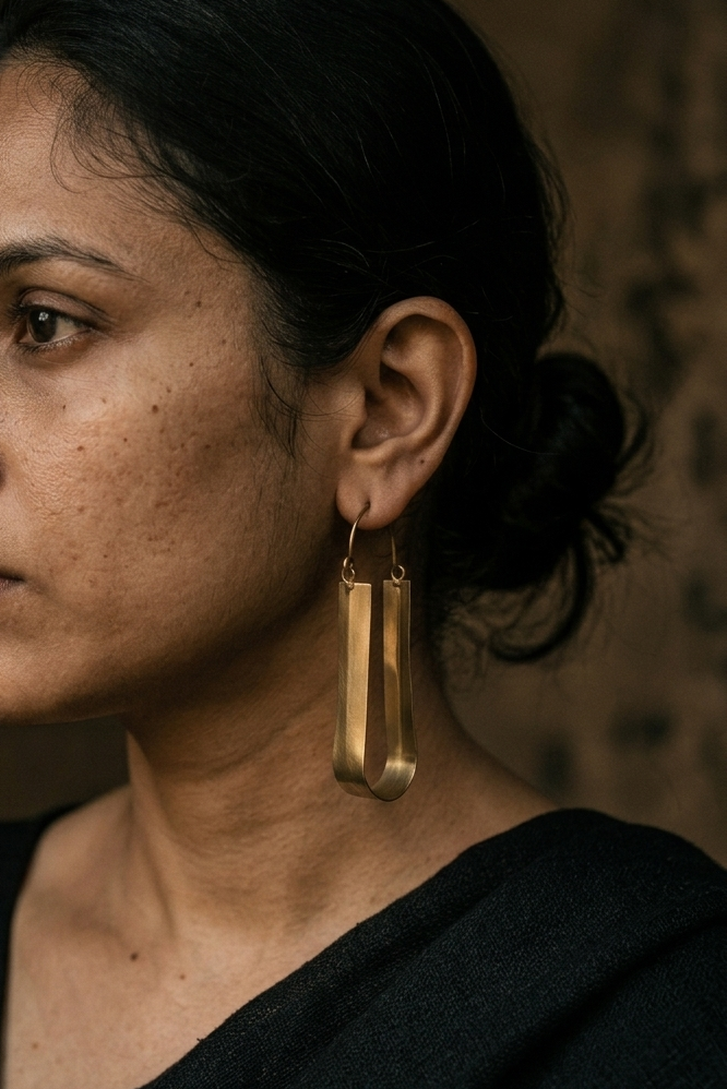 Ikita Brass Earrings