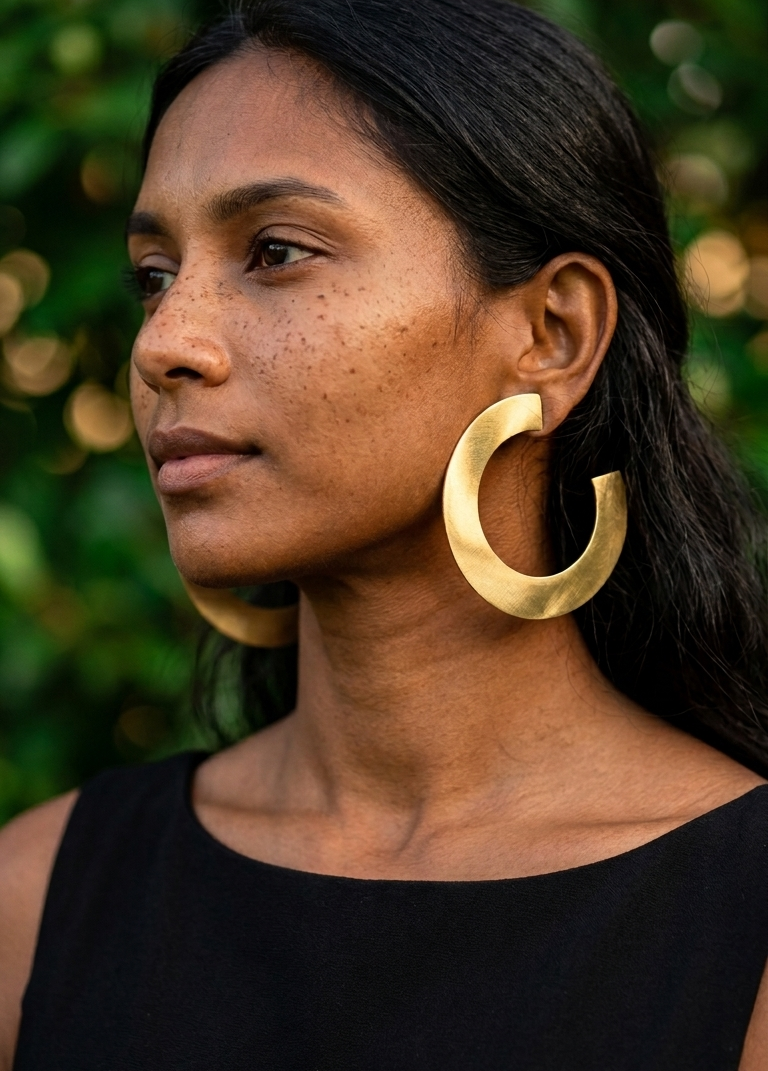 Rutya Brass Earrings