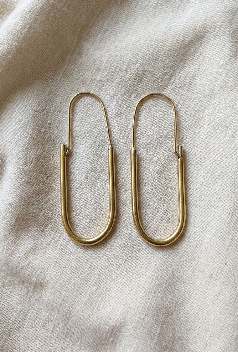 Persha Brass Earrings