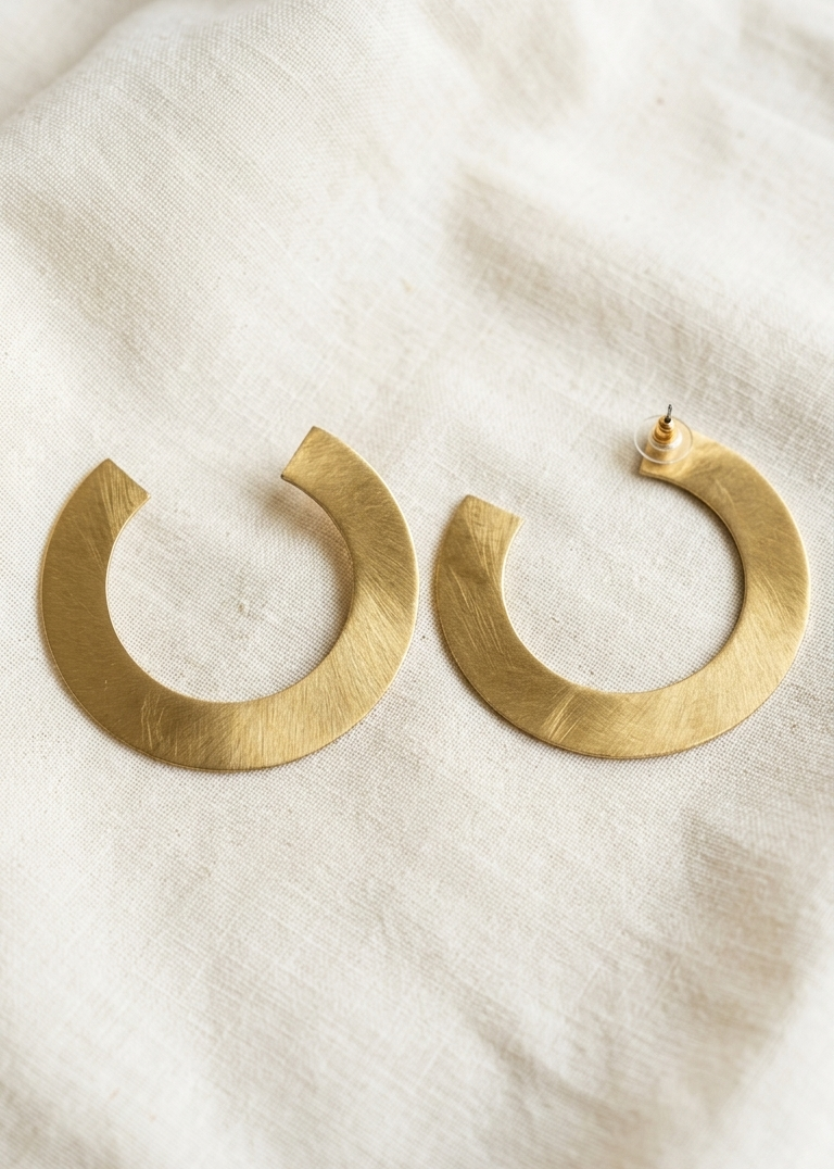 Rutya Brass Earrings
