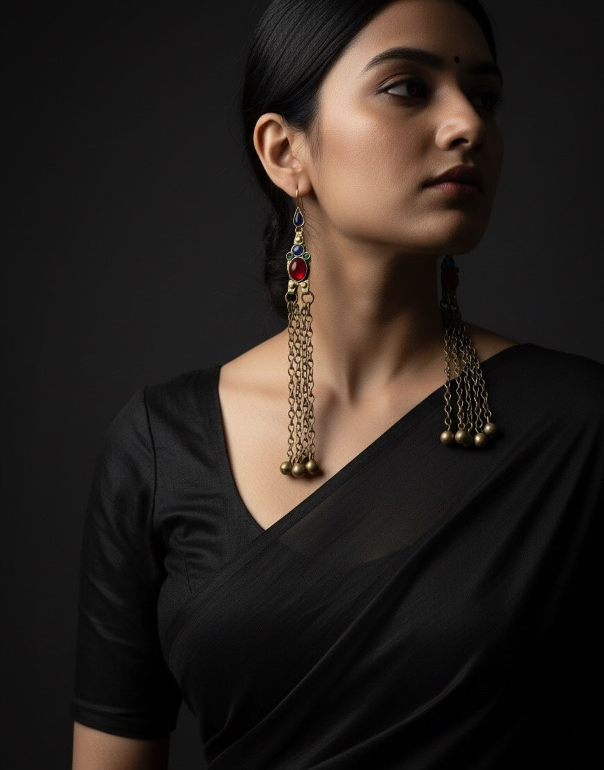 Zubaan Afghan Earrings