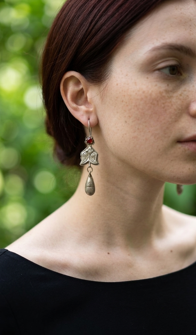 Garba Afghan Earrings