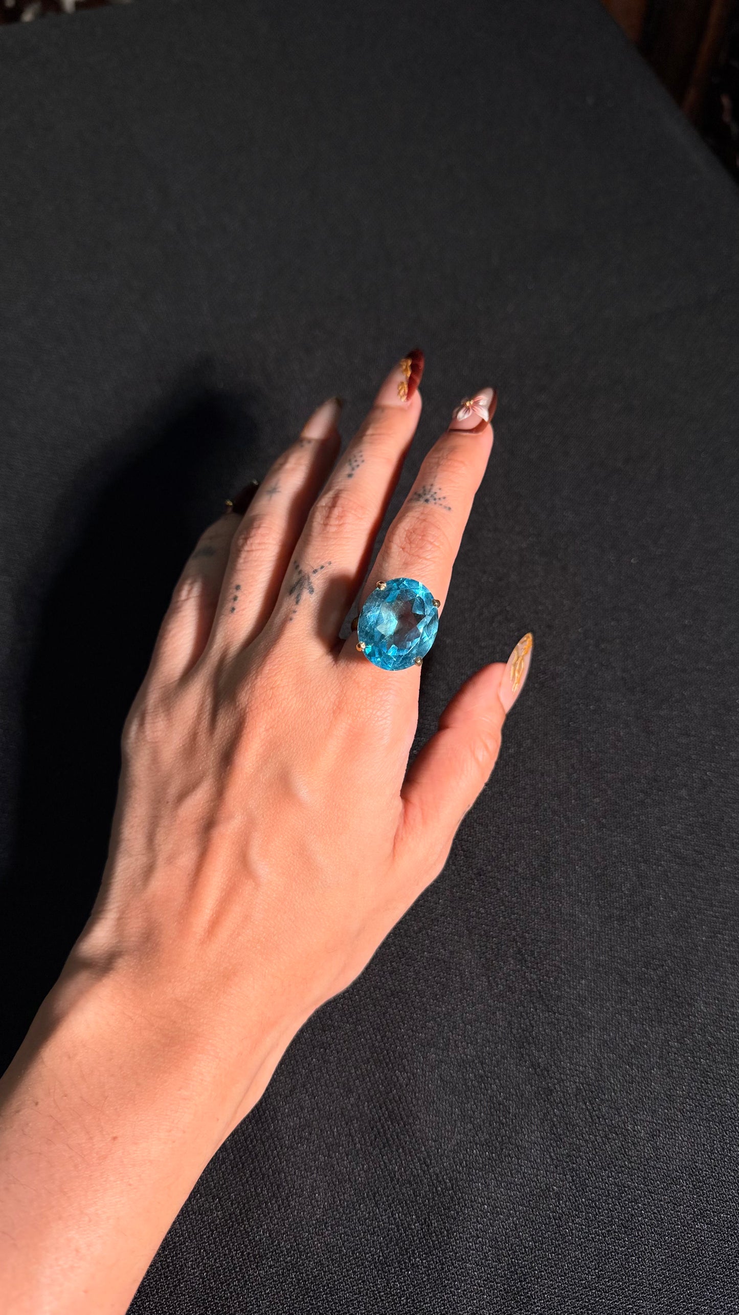 Shanti Blue Quartz Ring