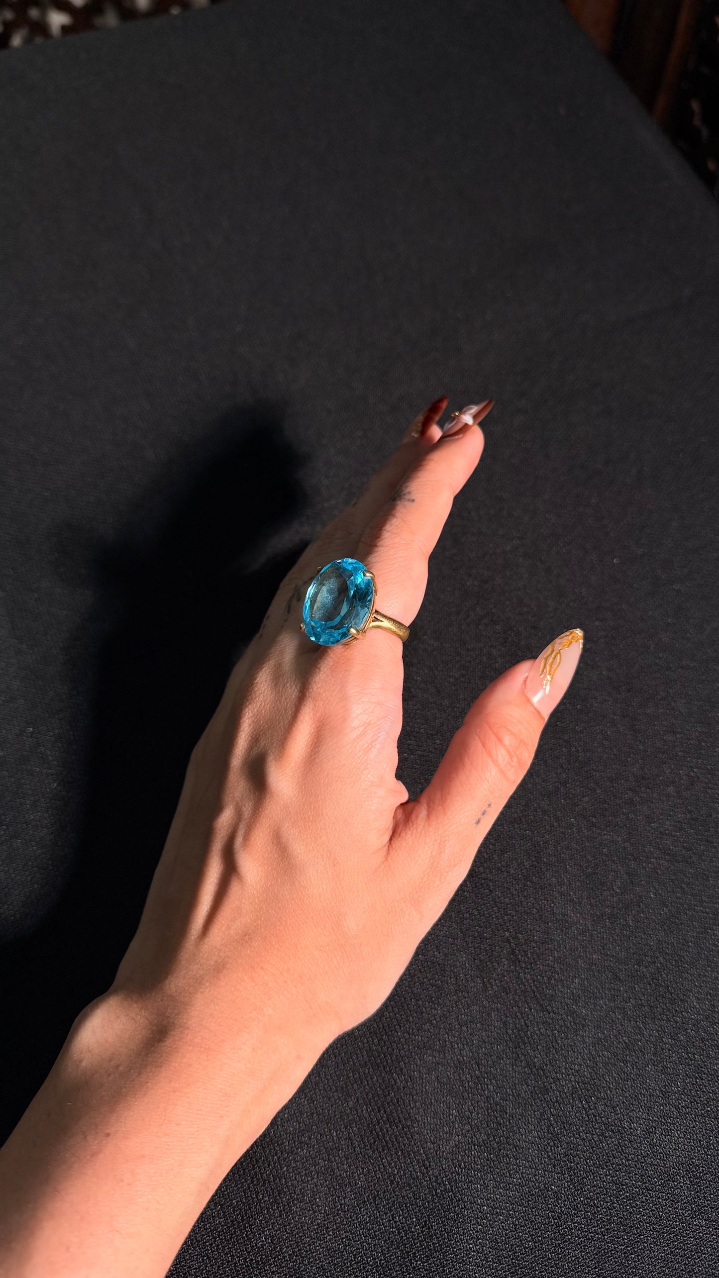 Shanti Blue Quartz Ring