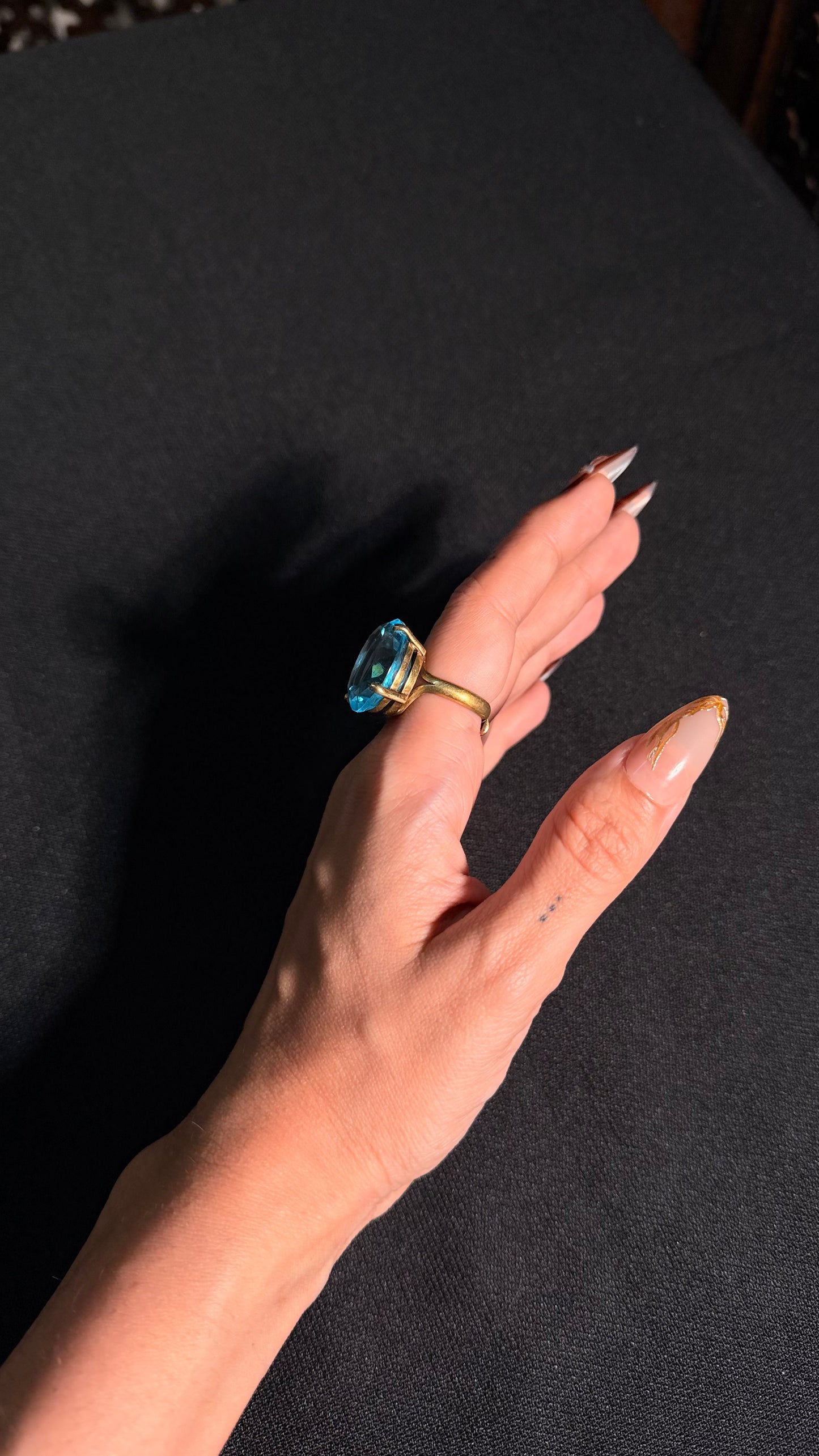 Shanti Blue Quartz Ring
