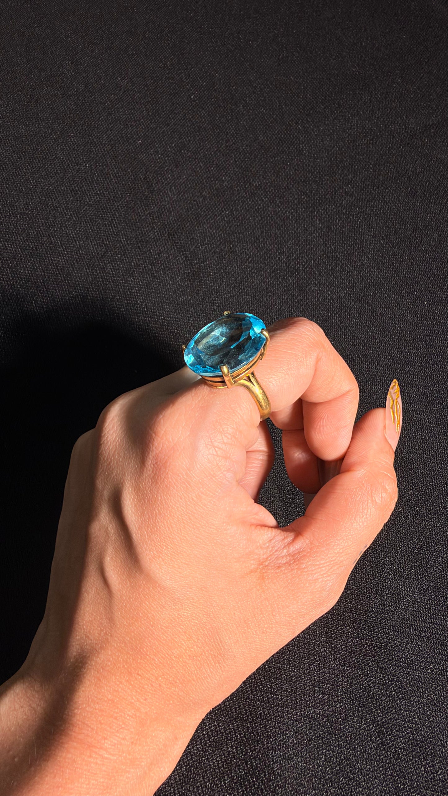 Shanti Blue Quartz Ring