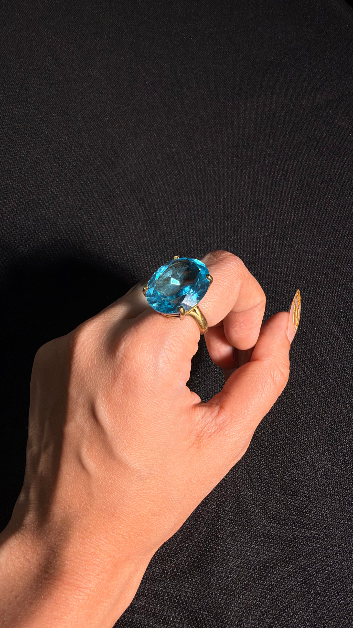 Shanti Blue Quartz Ring