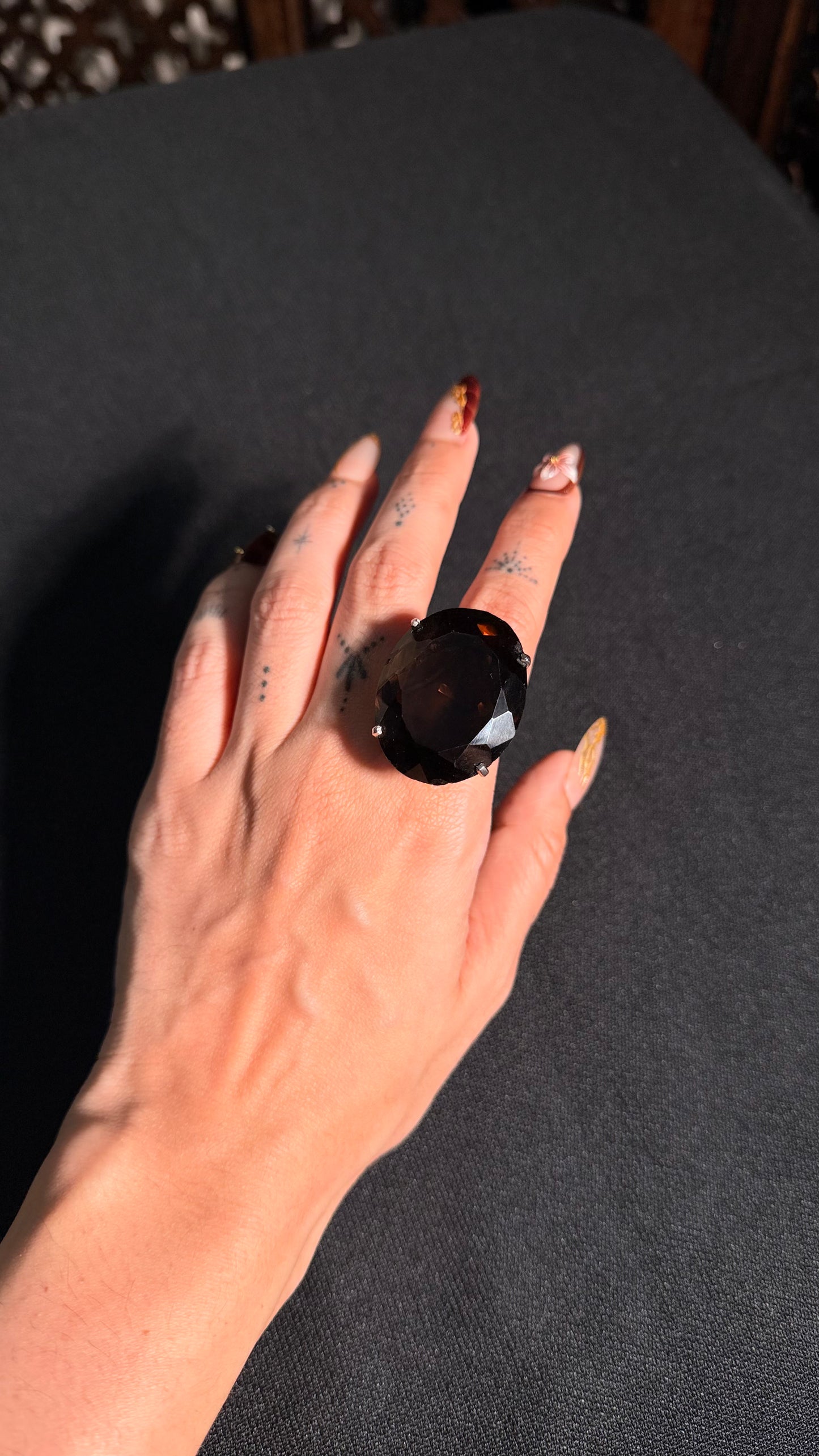 Riya Smoky Quartz Ring