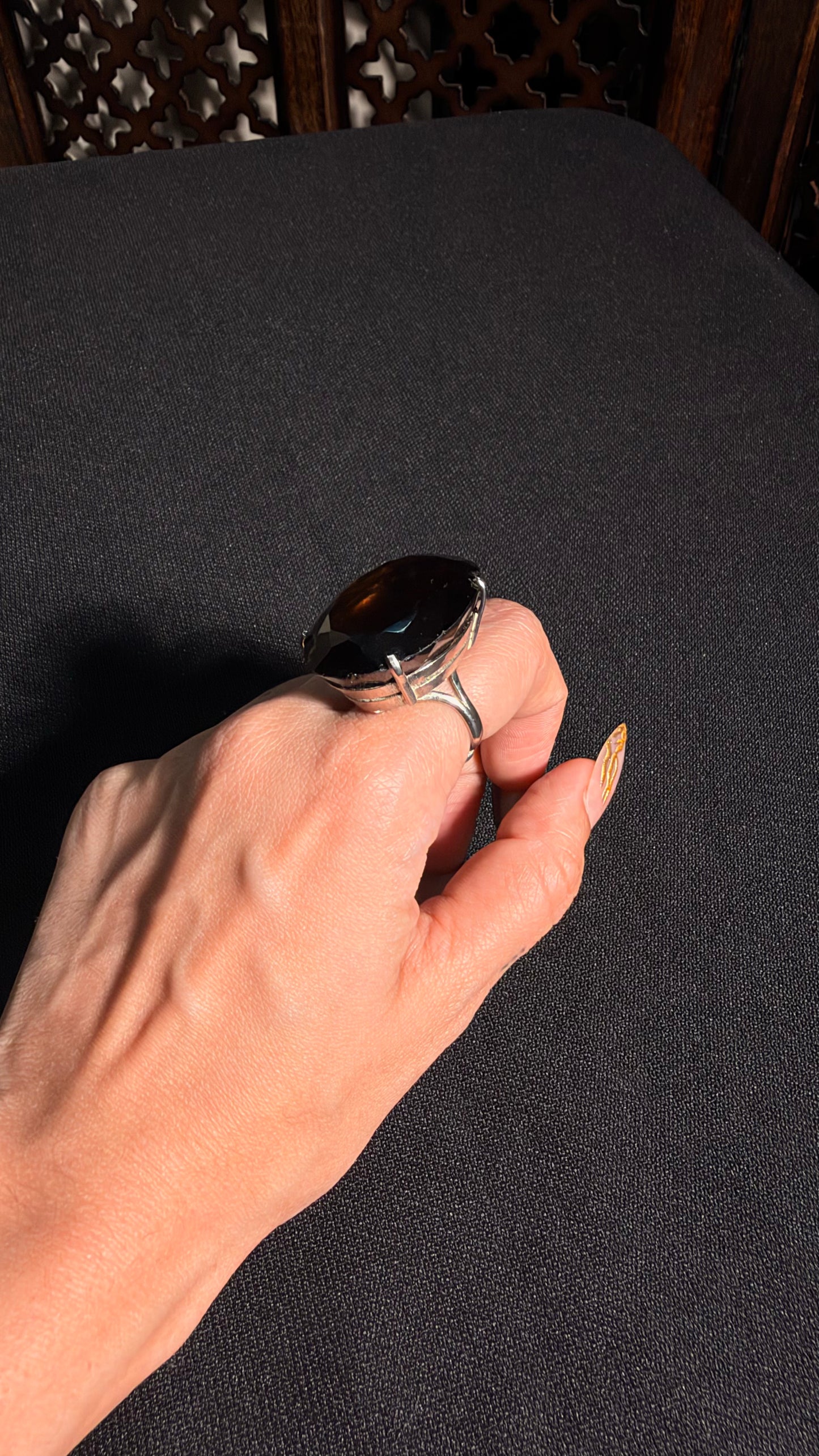 Riya Smoky Quartz Ring