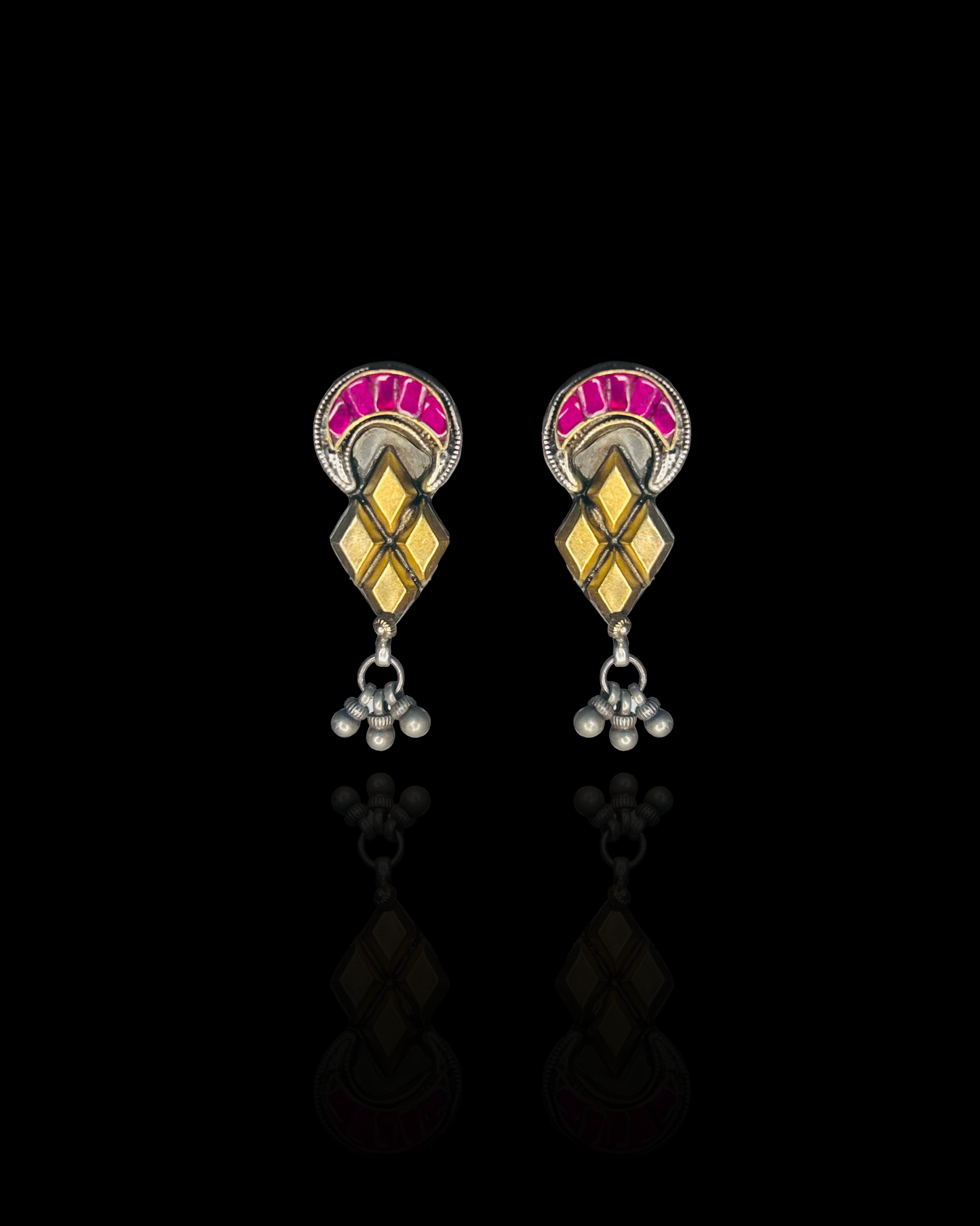 Chaand Silver Earrings