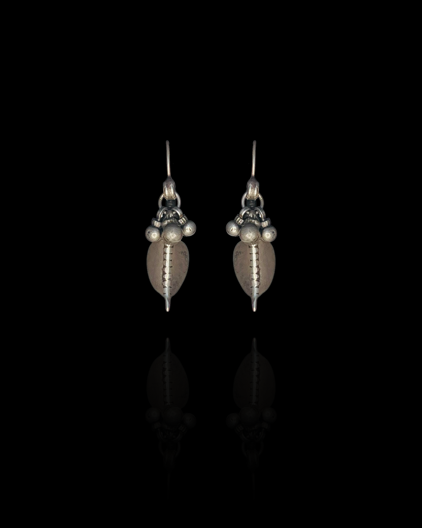 Trikon Silver Earrings
