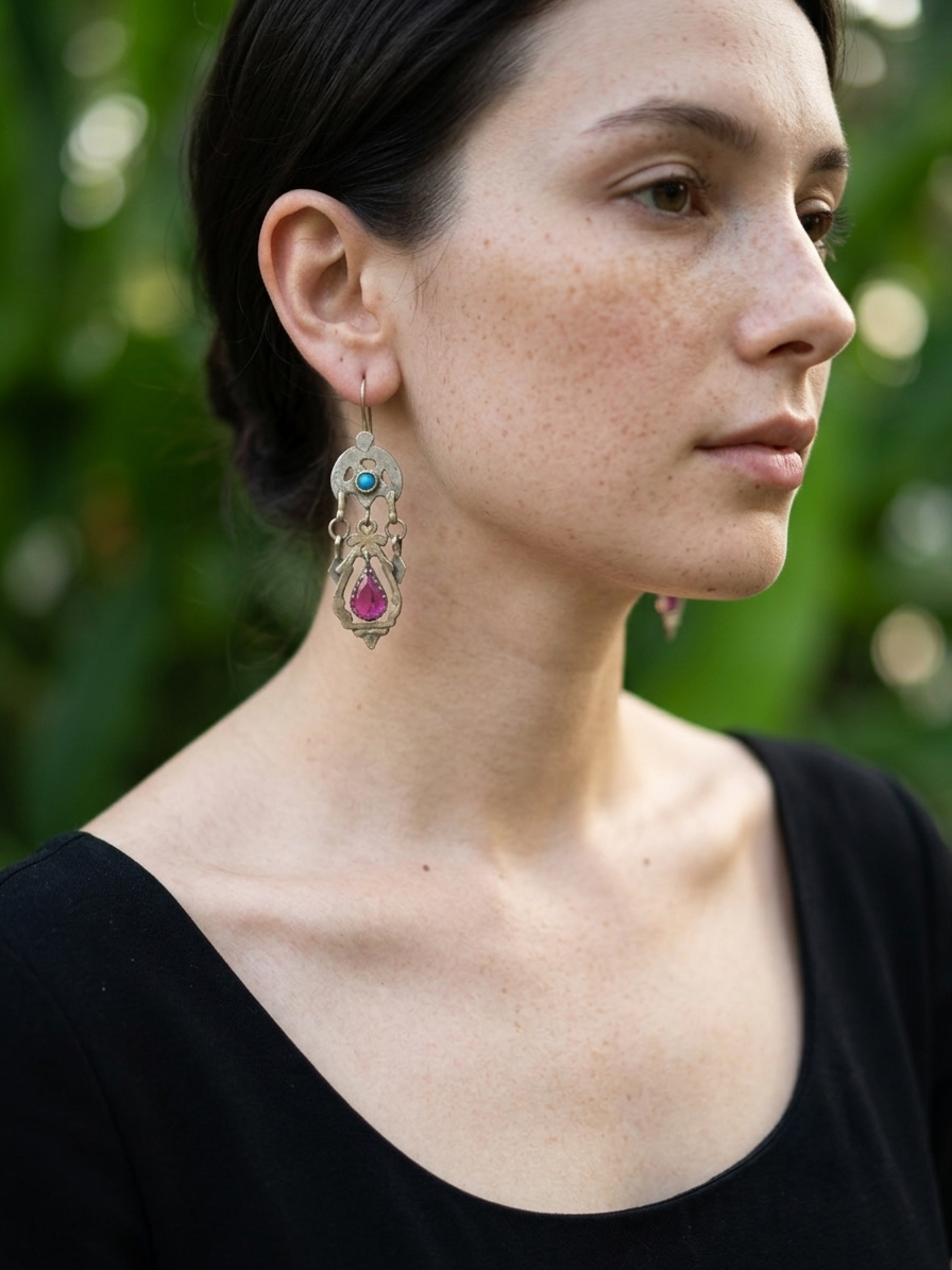 Jharokha Afghan Earrings