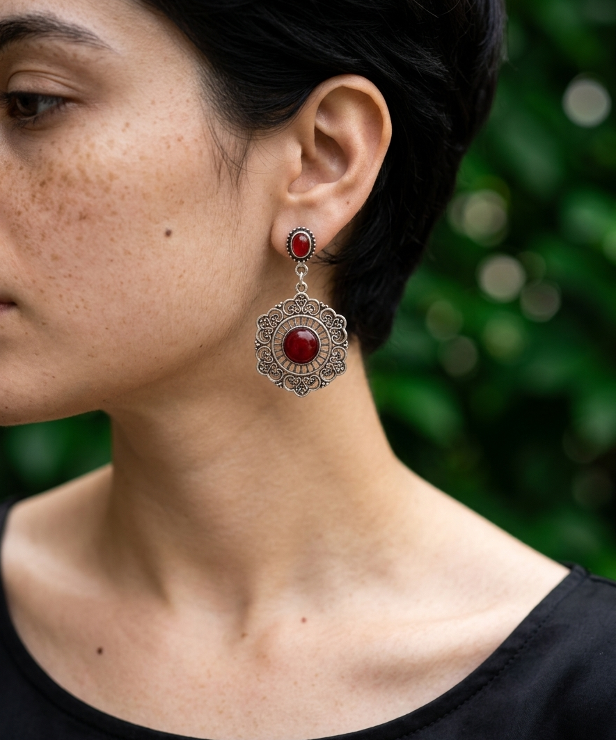 Yela Zamak Earrings
