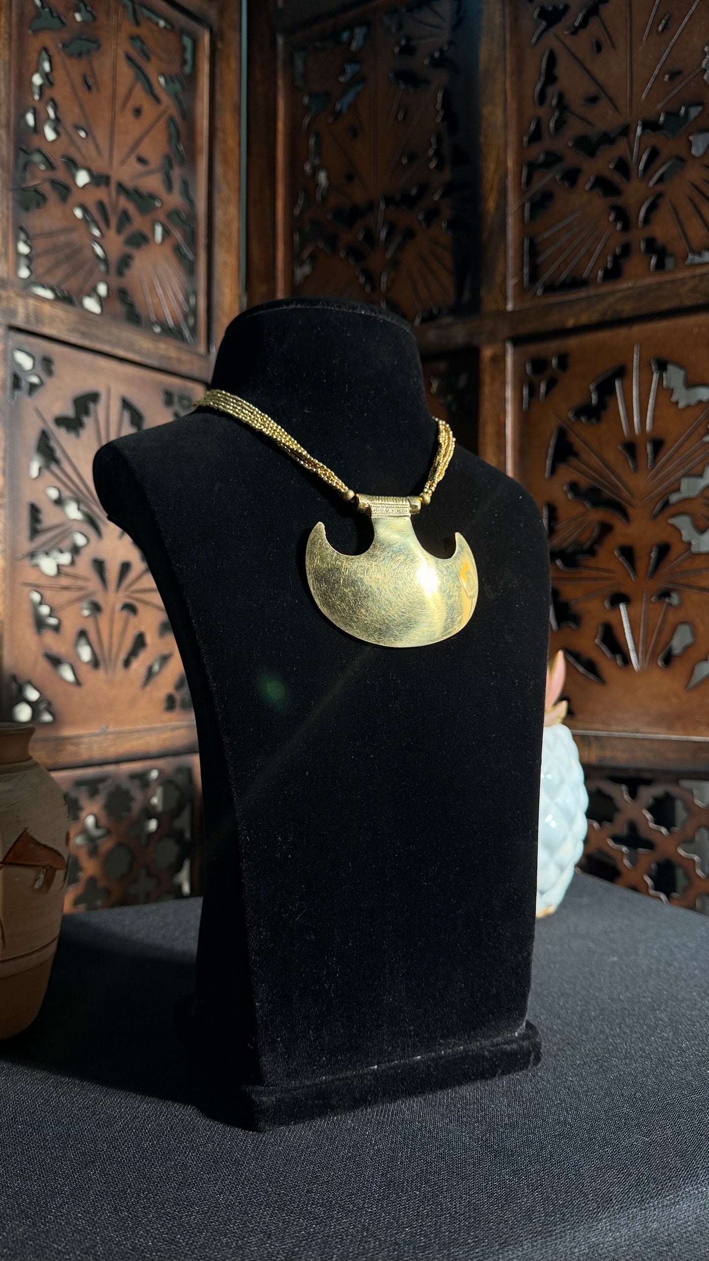 Dharma Brass Necklace