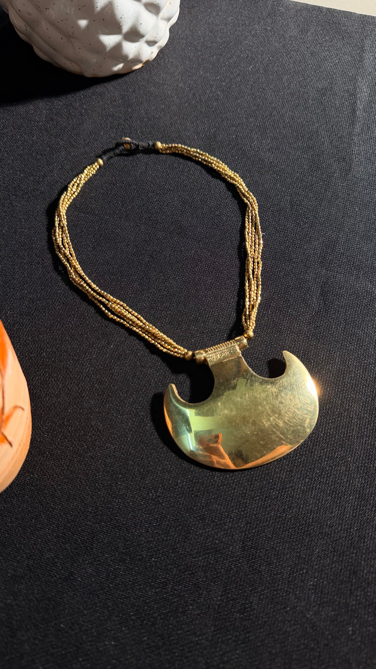 Dharma Brass Necklace