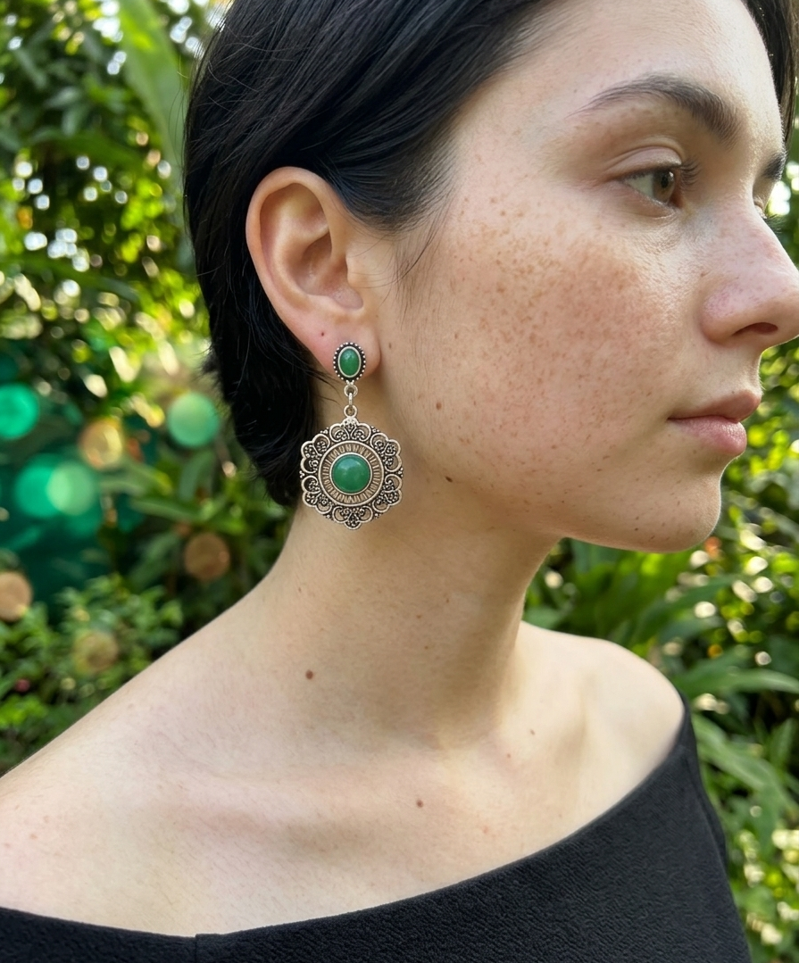 Yela Zamak Earrings