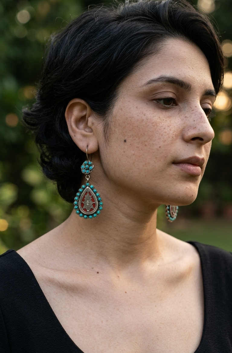 Ramona Afghan Earrings