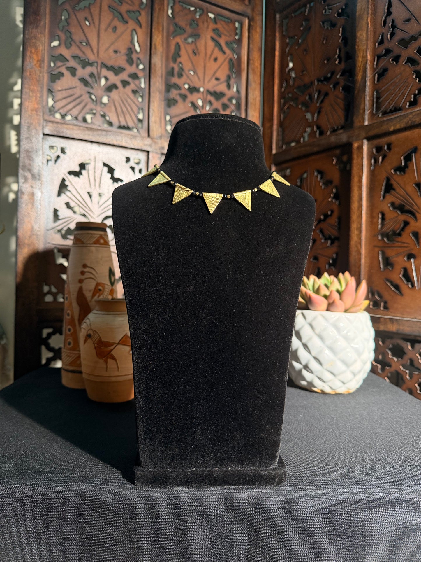 Asha Brass Necklace