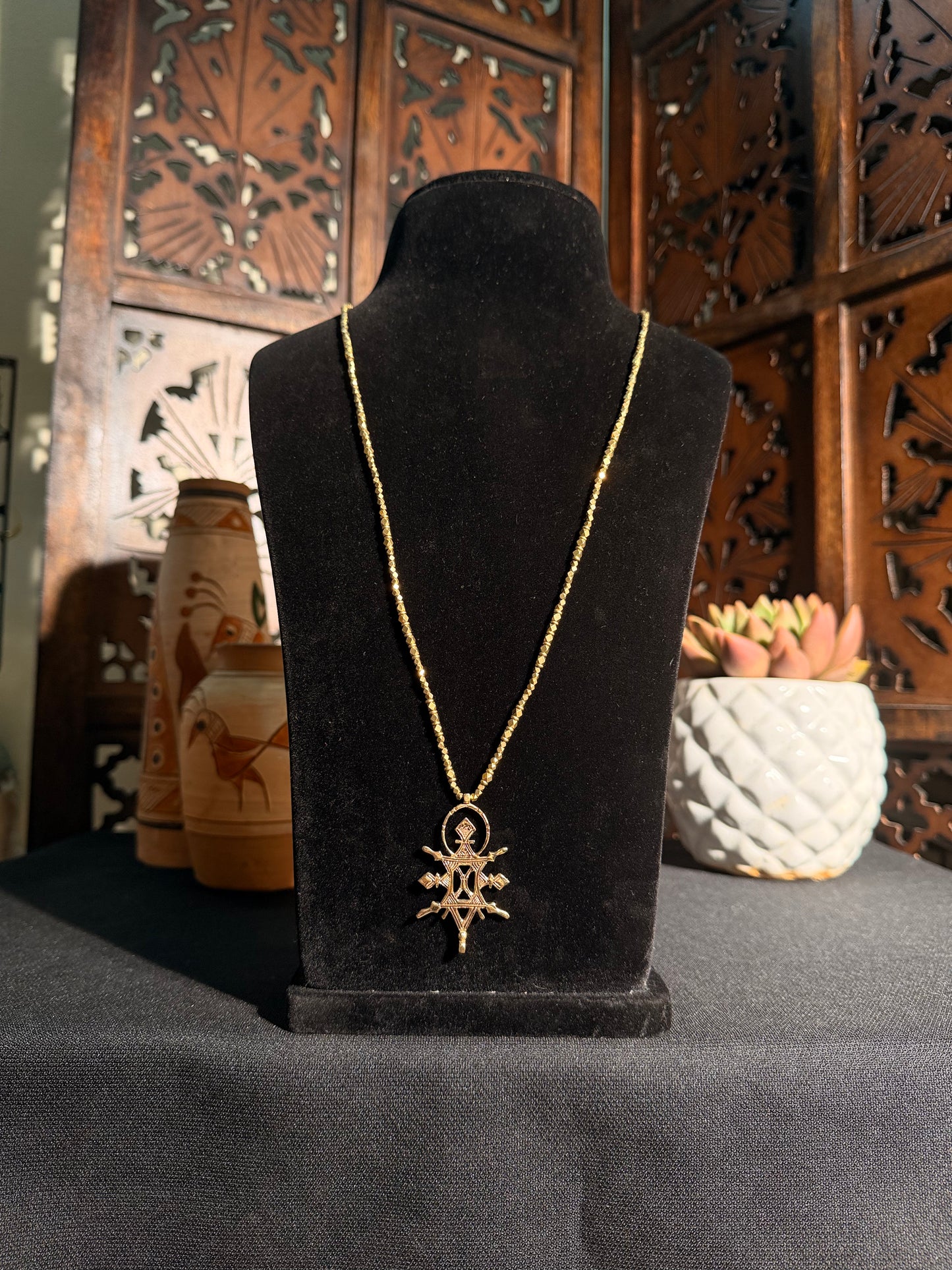 Madri Brass Necklace