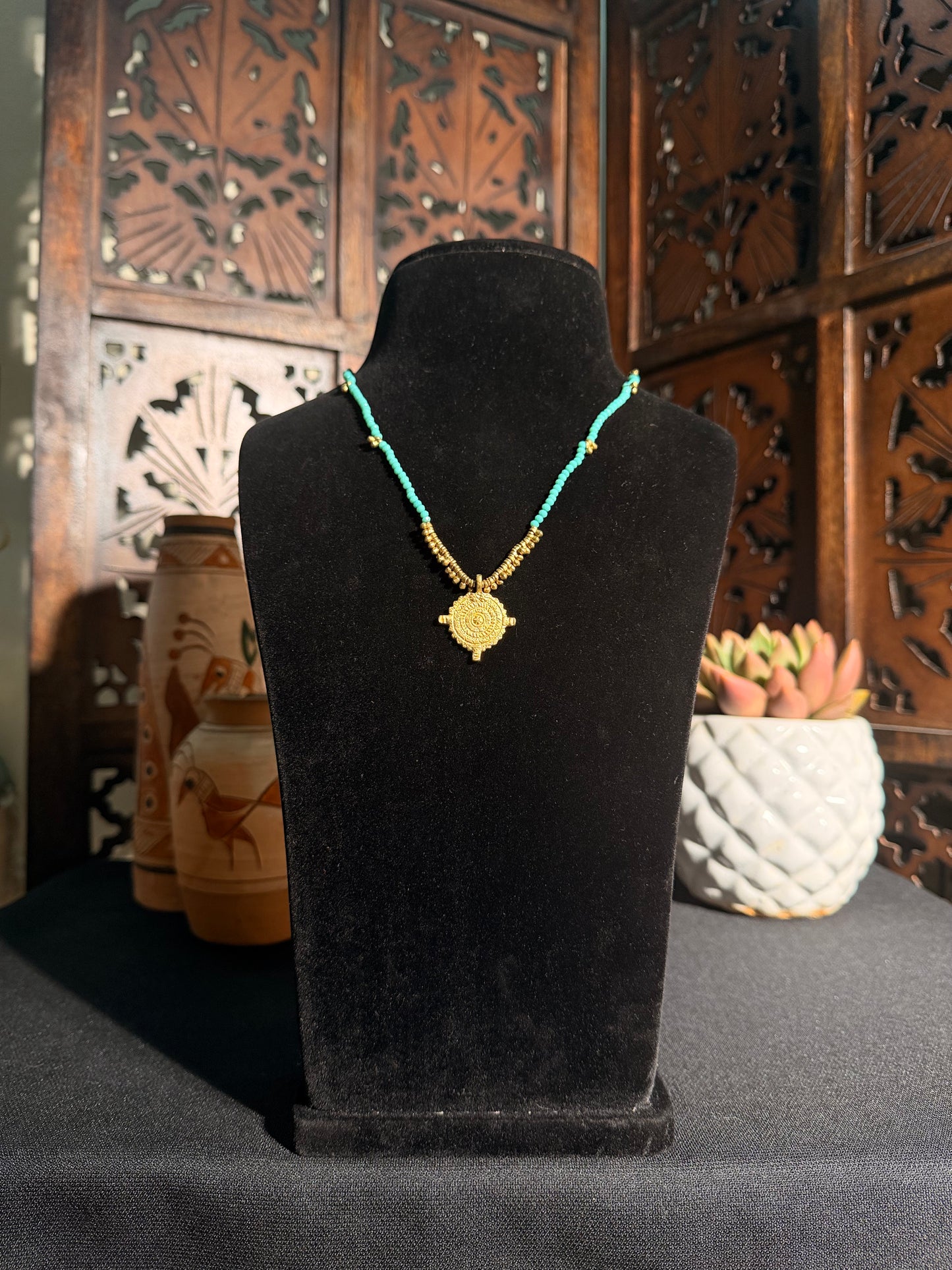 Kyari Brass Necklace