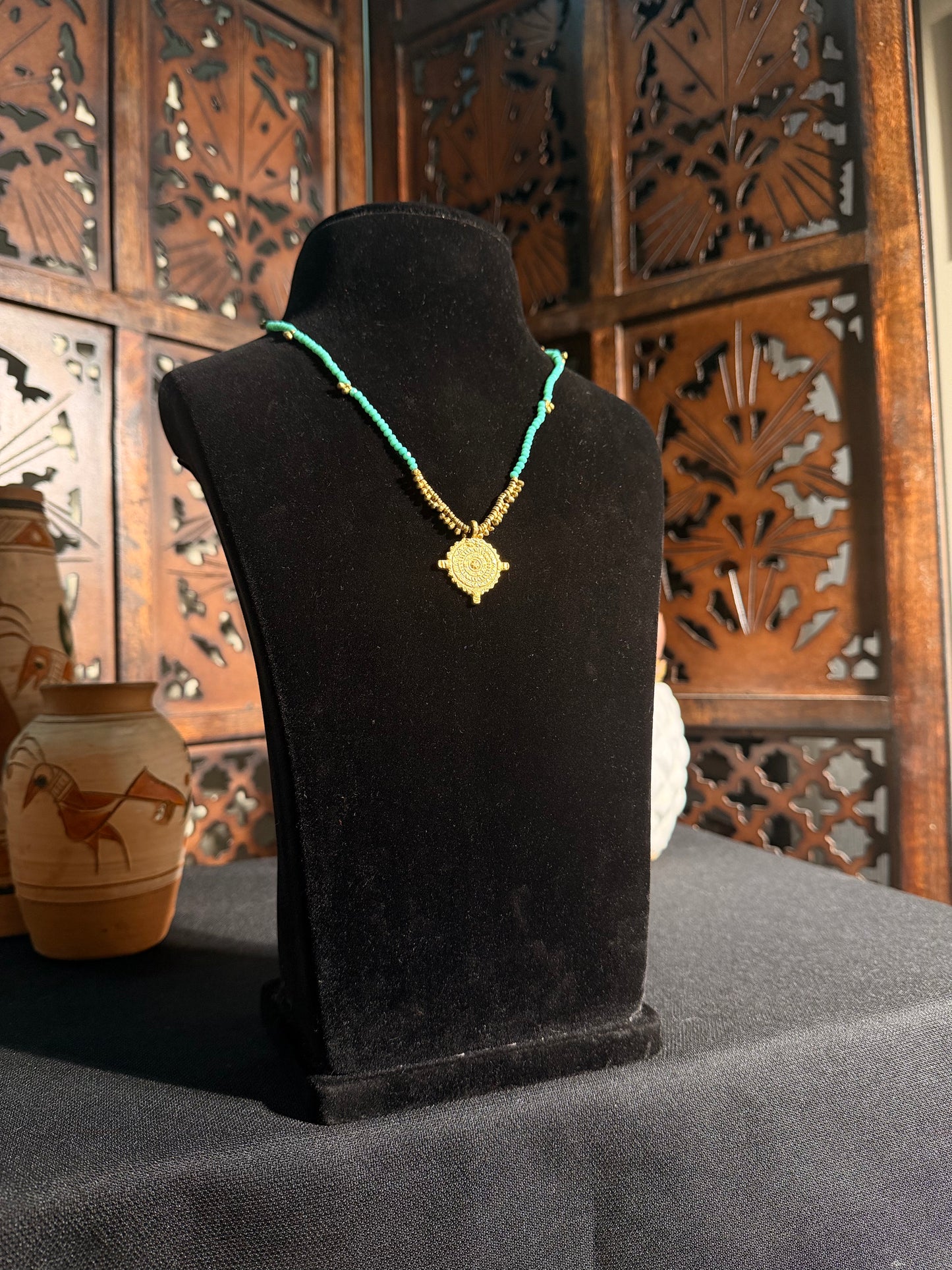 Kyari Brass Necklace