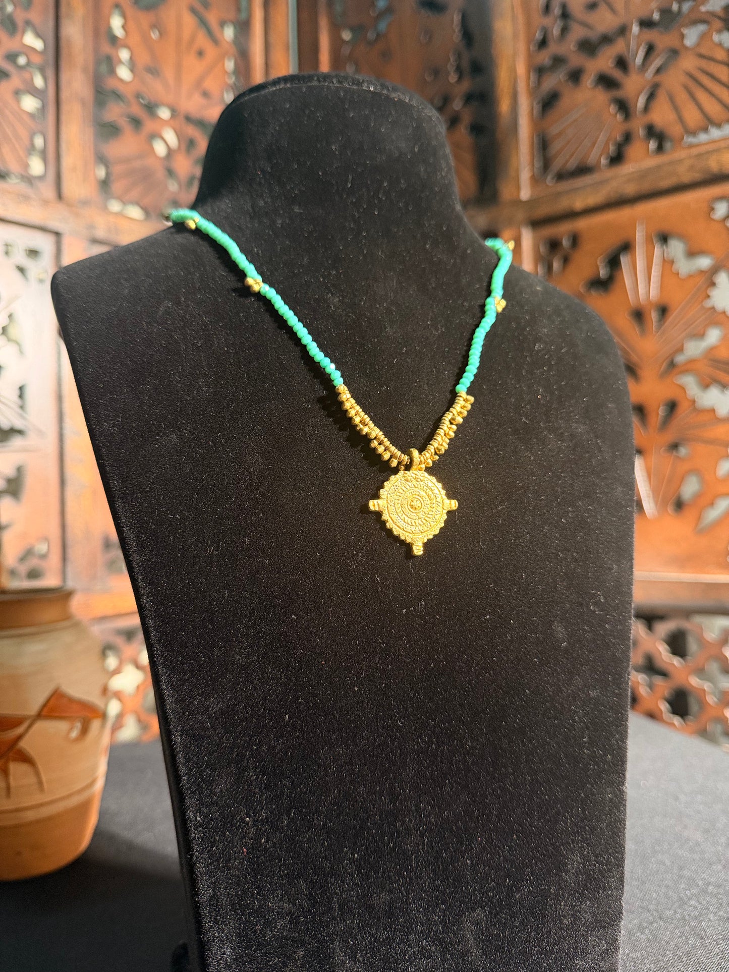 Kyari Brass Necklace