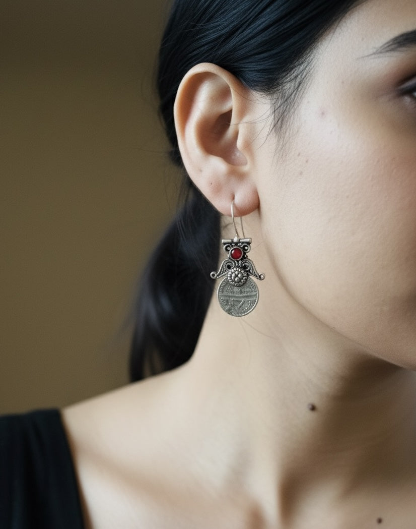 Roar Afghan Earrings