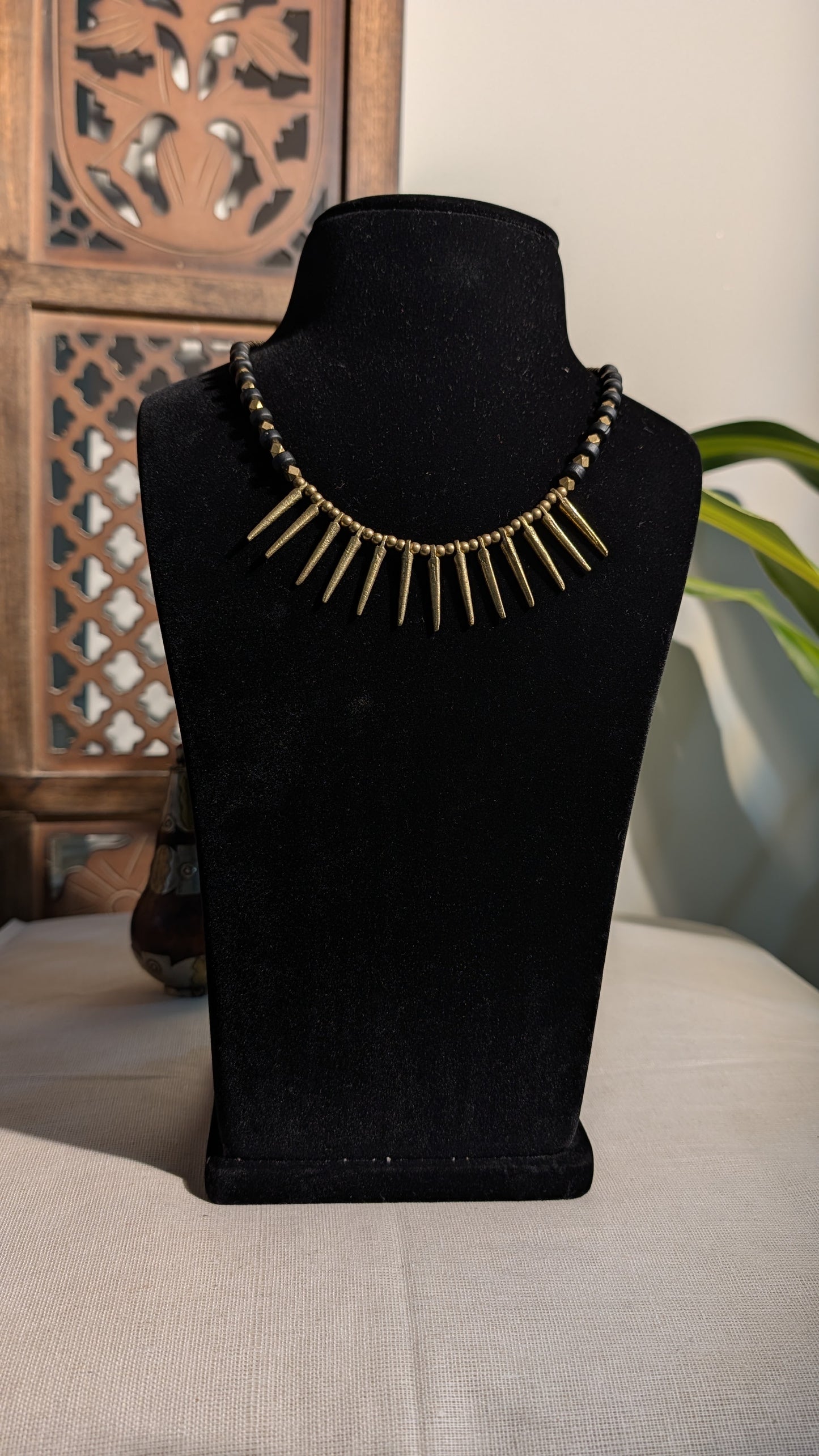 Trishul Brass Necklace