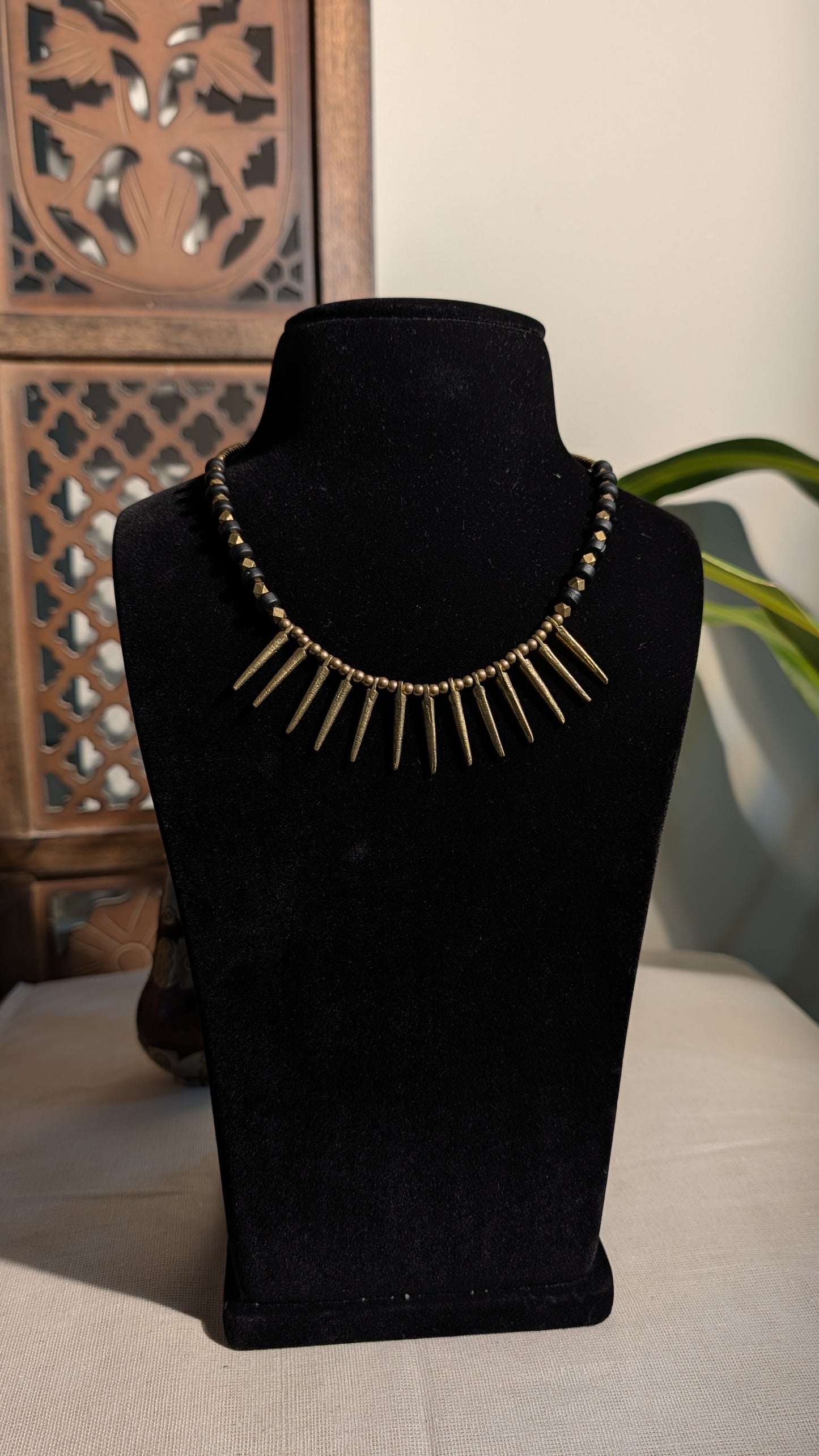 Trishul Brass Necklace