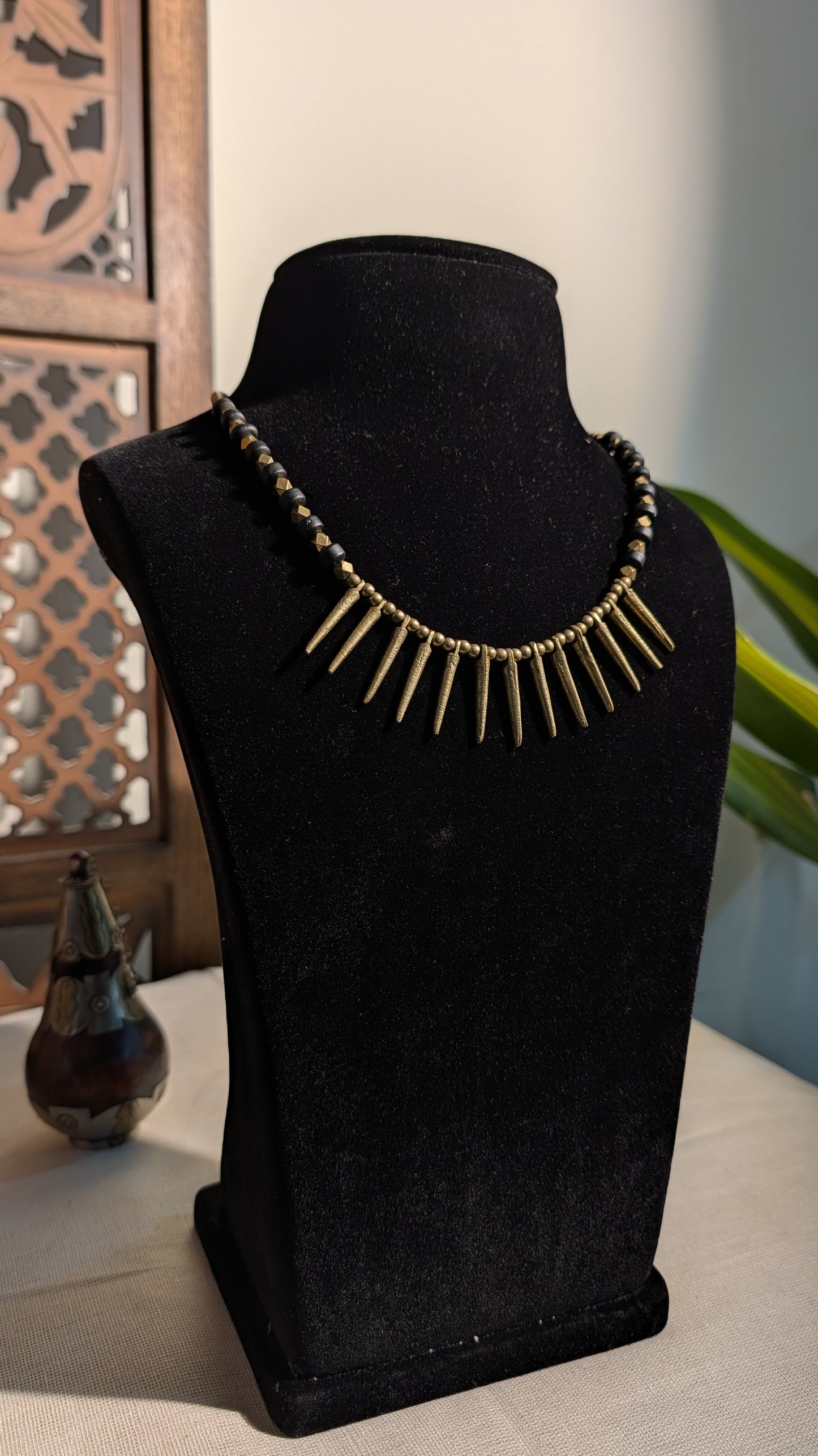 Trishul Brass Necklace