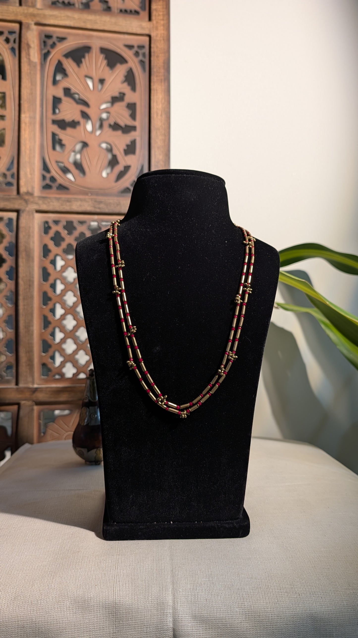 Rubi Brass Necklace
