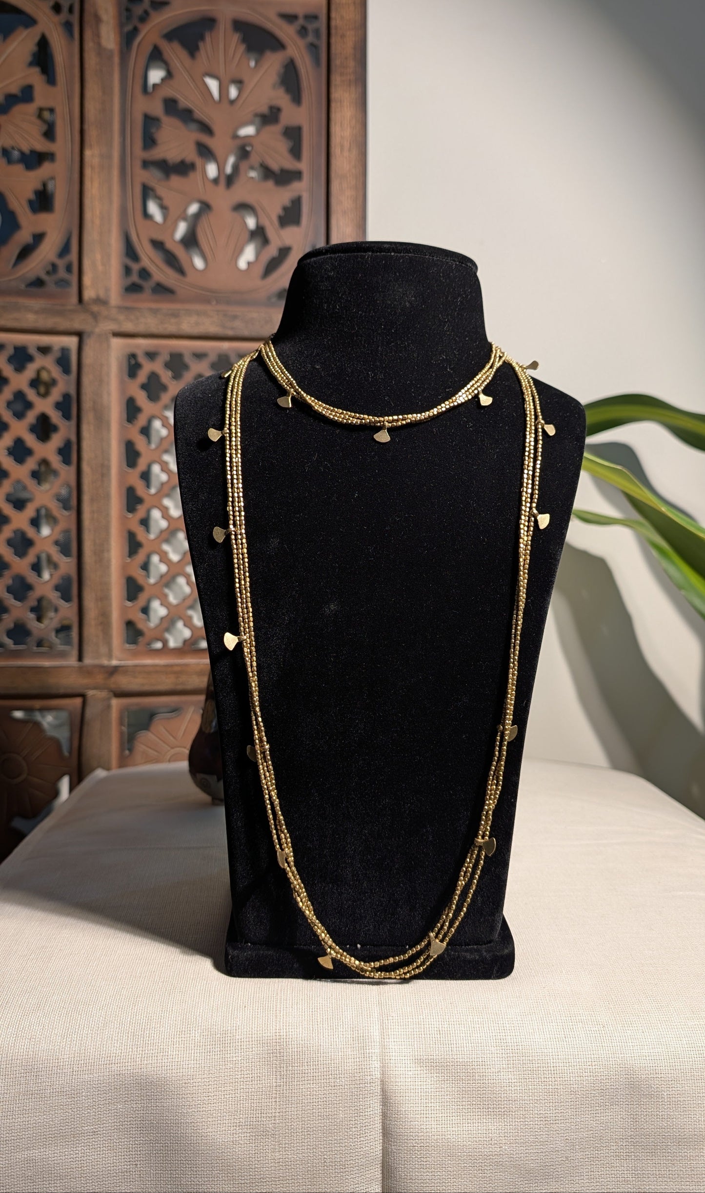 Jaali Brass Necklace