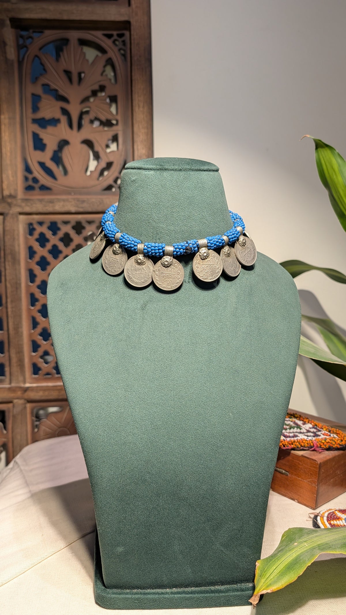 Aasmani Afghan Necklace