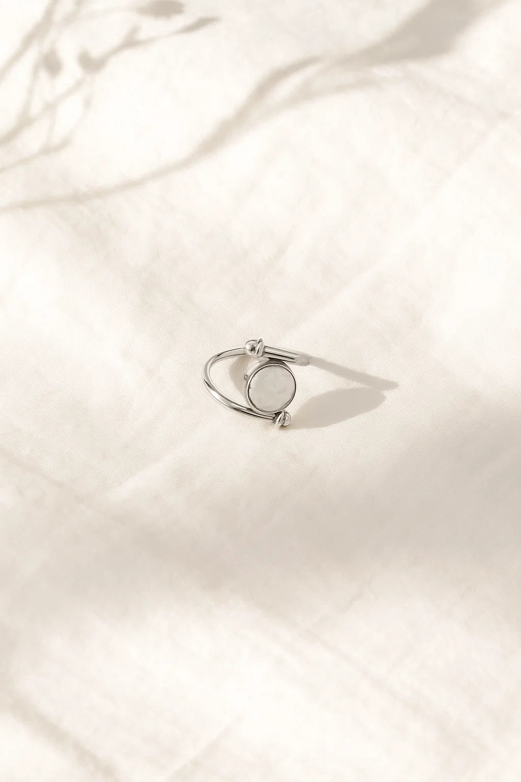 Moonstone Gemstone Sterling Silver Ring