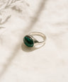 Crysocolla Gemstone Sterling Silver Ring