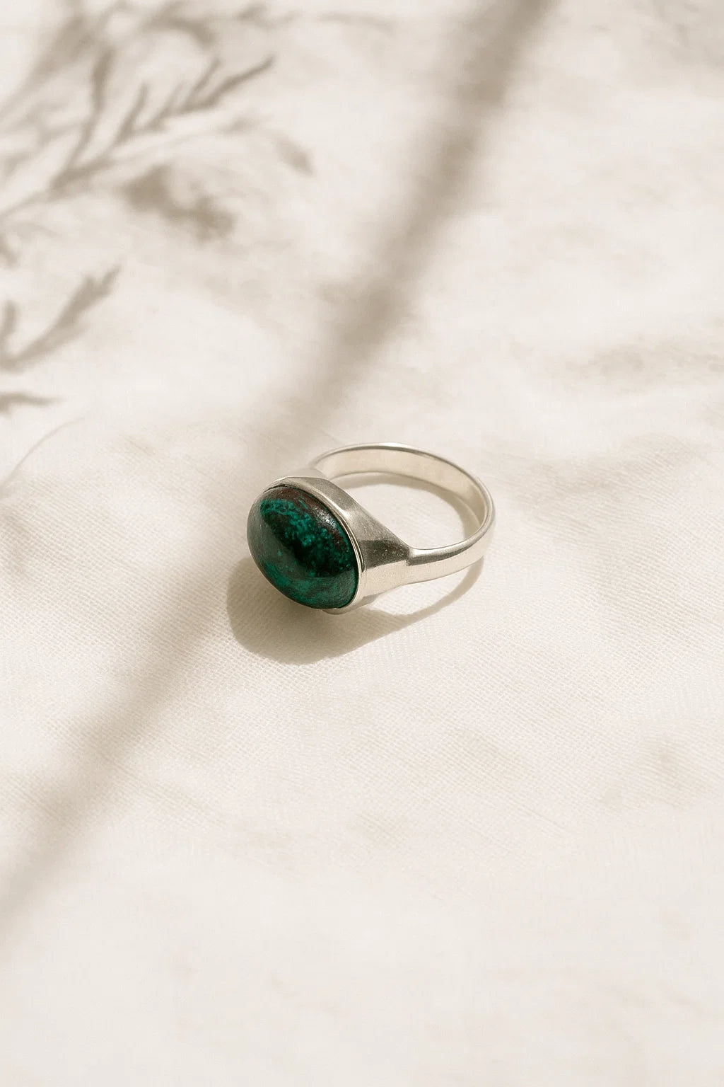 Crysocolla Gemstone Sterling Silver Ring