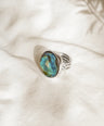 Mother of Pearl Gemstone Sterling Silver Ring