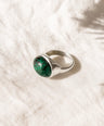 Crysocolla Gemstone Sterling Silver Ring