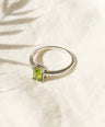 Peridot Gemstone Sterling Silver Ring
