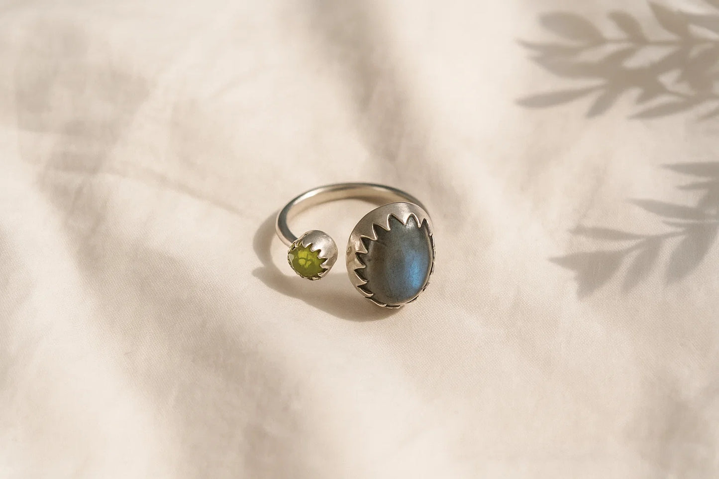Labradorite Gemstone Sterling Silver Ring