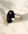 Black Onyx Statement Gemstone Sterling Silver Ring